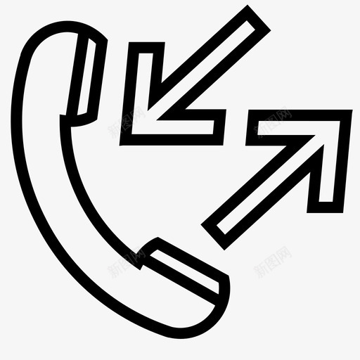 电话呼叫通信图标svg_新图网 https://ixintu.com 呼叫 呼叫中心v1 对话 服务 电话 通信