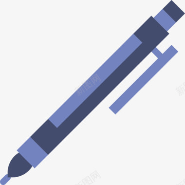 钢笔办公元素3扁平图标图标