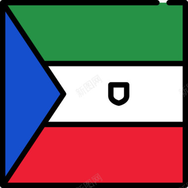 赤道几内亚国旗收藏3广场图标图标