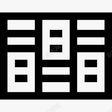 小册子旅游系列3线性图标图标