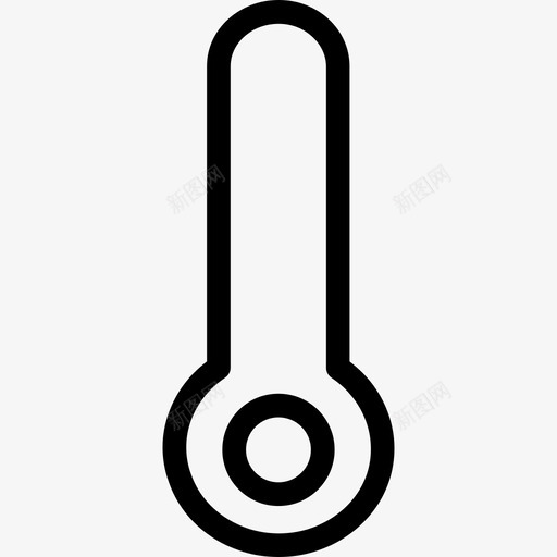 温度计天气图标2线性svg_新图网 https://ixintu.com 天气图标2 温度计 线性