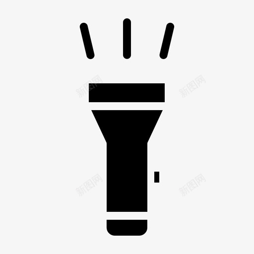 手电筒照明手电筒图标svg_新图网 https://ixintu.com 手电筒照明手电筒
