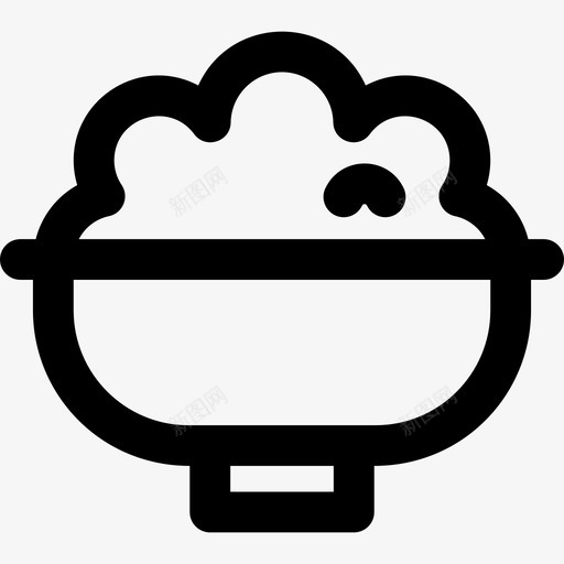 米饭食物2直系图标svg_新图网 https://ixintu.com 直系 米饭 食物2