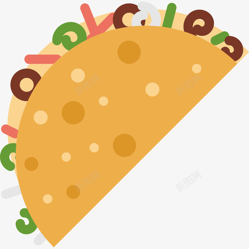 墨西哥玉米卷美食套餐平板图标svg_新图网 https://ixintu.com 墨西哥玉米卷 平板 美食套餐