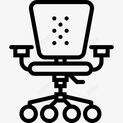 办公椅家用直线型图标svg_新图网 https://ixintu.com 办公椅 家用 直线型