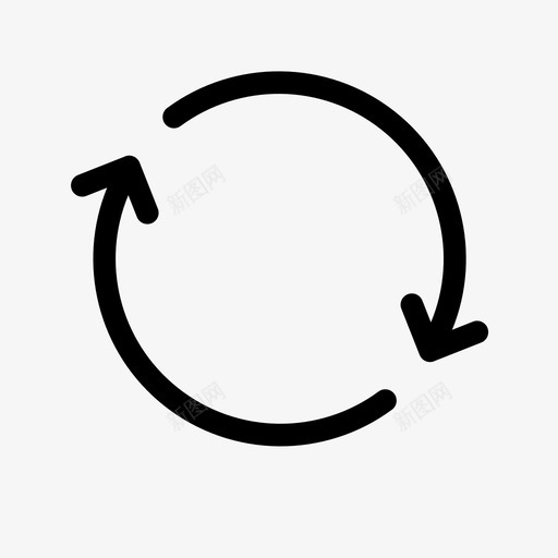 刷新循环重复图标svg_新图网 https://ixintu.com 仪表板 刷新 同步 循环 更新 重复