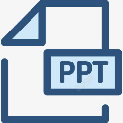 powerpointPowerpoint文件和文件夹8蓝色图标高清图片