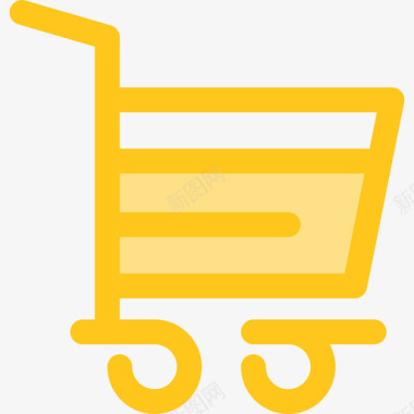 购物车电子商务10黄色图标图标