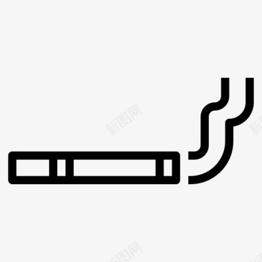 吸烟房间吸烟室图标图标