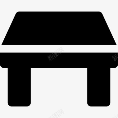 桌子家具17已填充图标图标