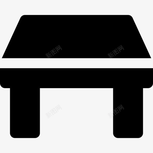 桌子家具17已填充图标svg_新图网 https://ixintu.com 家具17 已填充 桌子