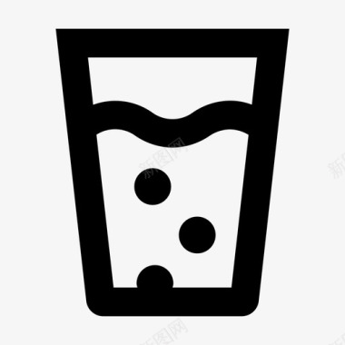 起泡水杯子饮料图标图标