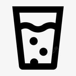 icon五金家电起泡水杯子饮料图标高清图片