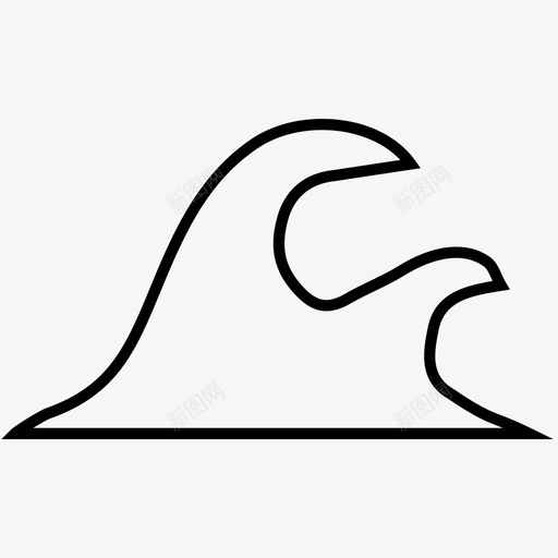 海浪海上巨浪图标svg_新图网 https://ixintu.com 海上巨浪 海浪
