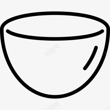 碗厨房用具直纹图标图标