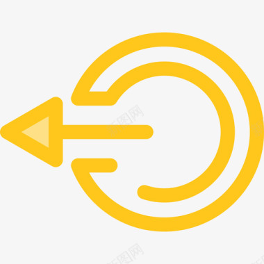 注销web按钮2黄色图标图标