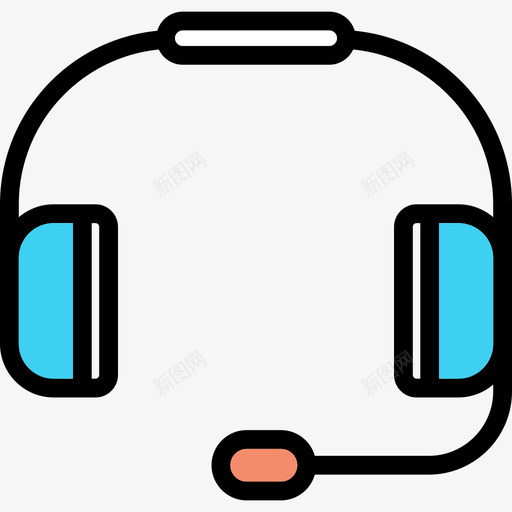 耳机线性颜色搜索引擎优化线性颜色图标svg_新图网 https://ixintu.com 线性颜色 线性颜色搜索引擎优化 耳机