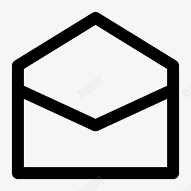 电子邮件打开信封打开图标图标