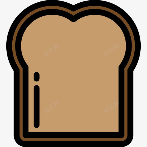 面包食品和餐厅超大包装颜色线性颜色图标svg_新图网 https://ixintu.com 线性颜色 面包 食品和餐厅超大包装颜色