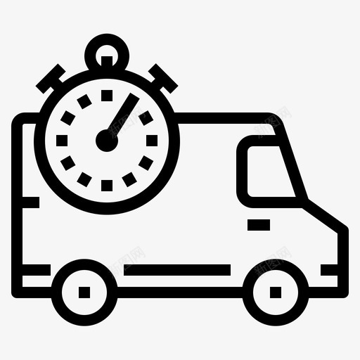 快速交货发货时间图标svg_新图网 https://ixintu.com 发货 快速交货 时间 物流001 监视 跟踪