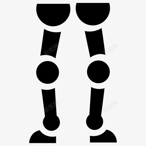控制论肢体增强假肢腿部假肢图标svg_新图网 https://ixintu.com 人工智能字形图标 增强假肢 控制论肢体 移动控制器 腿部假肢 虚拟现实控制器