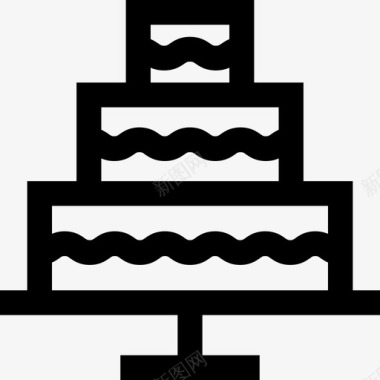 婚礼蛋糕婚礼7直系图标图标