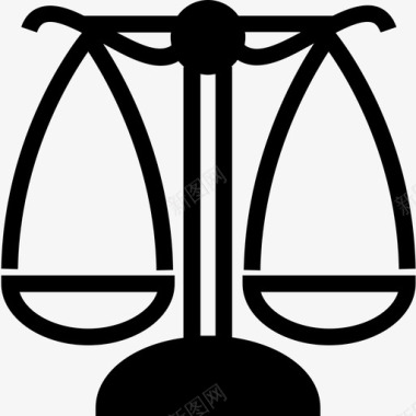 正义正义法庭正义偶像图标图标