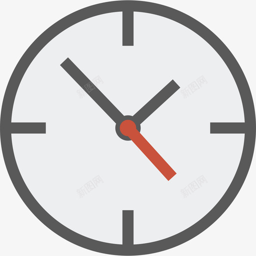 时钟学校元素2平面图标svg_新图网 https://ixintu.com 学校元素2 平面 时钟