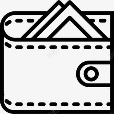 钱包商务收藏2直系图标图标