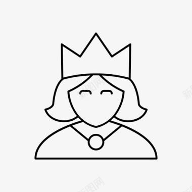 女王贵族化身图标图标