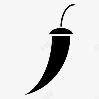 辣椒食物2字形图标图标