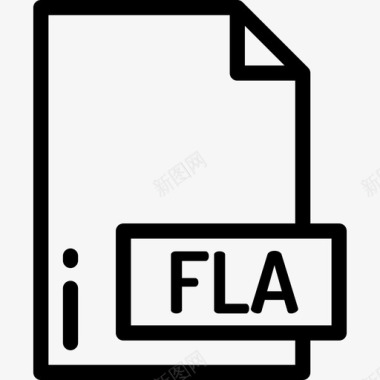 Fla文件夹2线性图标图标