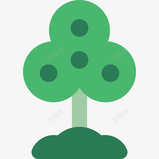 树木生态环境平坦图标svg_新图网 https://ixintu.com 平坦 树木 生态环境