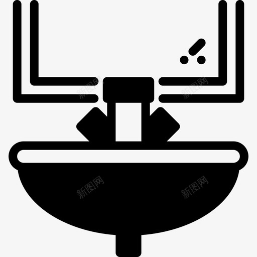 水槽家庭收集2填充图标svg_新图网 https://ixintu.com 填充 家庭收集2 水槽