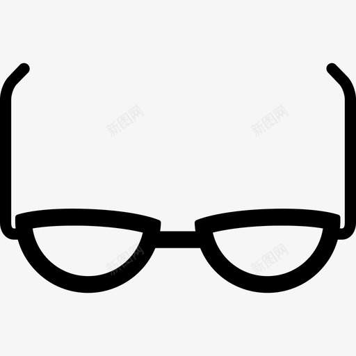 眼镜办公和商务用实心图标svg_新图网 https://ixintu.com 办公和商务用 实心 眼镜