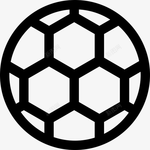 足球娱乐设施线性图标svg_新图网 https://ixintu.com 娱乐设施 线性 足球