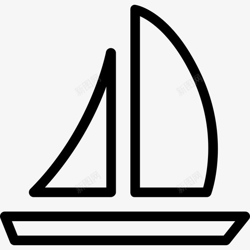 帆船旅行运输直航图标svg_新图网 https://ixintu.com 帆船 旅行运输 直航