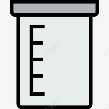 容量瓶科学3线性颜色图标图标