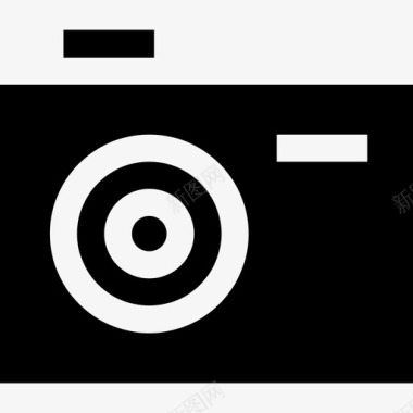 照相摄像机实心电子元件图标图标