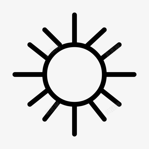 太阳能量光图标svg_新图网 https://ixintu.com 光 太阳 能量 阳光