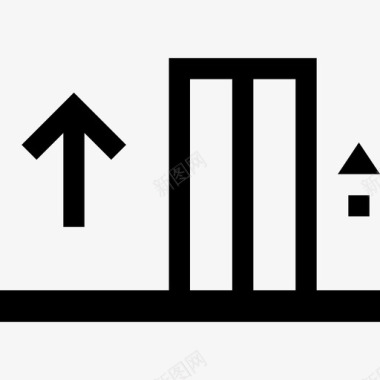 直线式导航2电梯图标图标