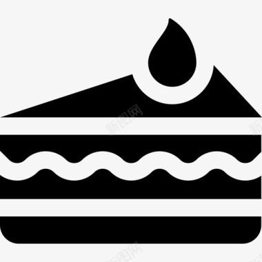 一块蛋糕感恩节7填充图标图标