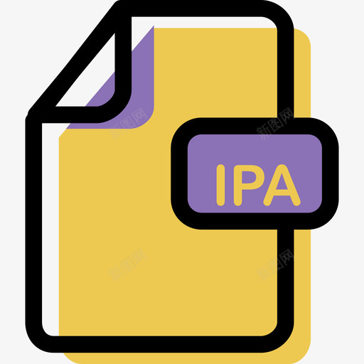 Ipa颜色文件类型和内容资源图标svg_新图网 https://ixintu.com Ipa 颜色文件类型和内容资源