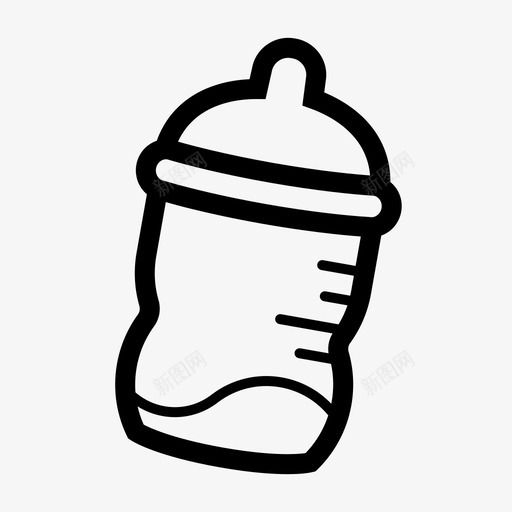 婴儿奶瓶饮料液体图标svg_新图网 https://ixintu.com 婴儿奶瓶 水 液体 白酒 葡萄酒 饮料