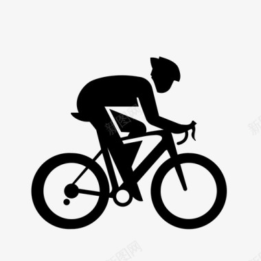 公路自行车通勤骑自行车图标图标