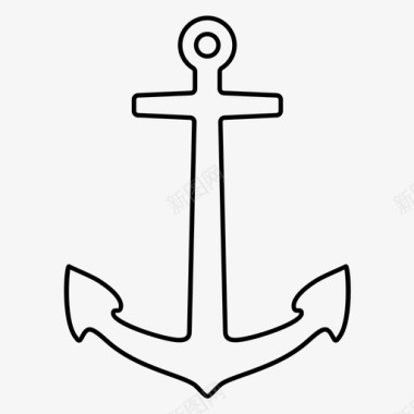 锚船海军图标图标
