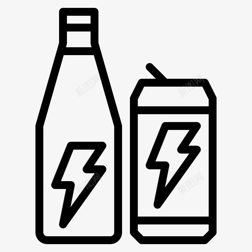 能量饮料饮料瓶装图标svg_新图网 https://ixintu.com 瓶装 罐装 能量饮料 饮料