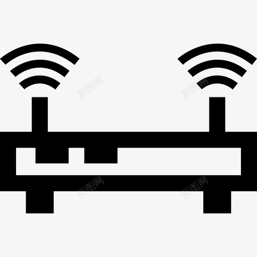 路由器数据通信收集线性图标svg_新图网 https://ixintu.com 数据通信收集 线性 路由器