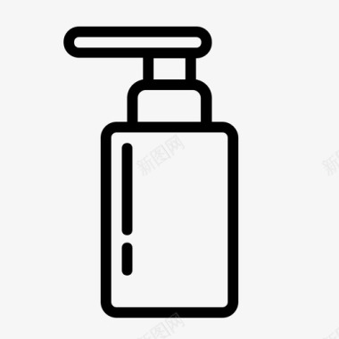 身体护理瓶子液体肥皂图标图标