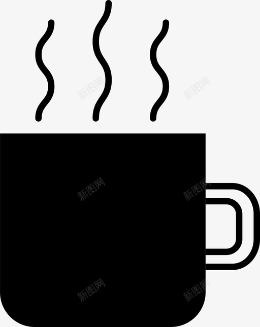 茶杯咖啡杯马克杯图标svg_新图网 https://ixintu.com 咖啡杯 用户界面 茶杯 马克杯
